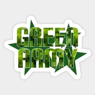 Green Army Sticker